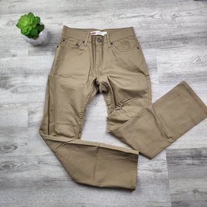 Levi's Pants Jeans 511 Slim Fit Straight Cut Casual Khaki Size 14 Regular